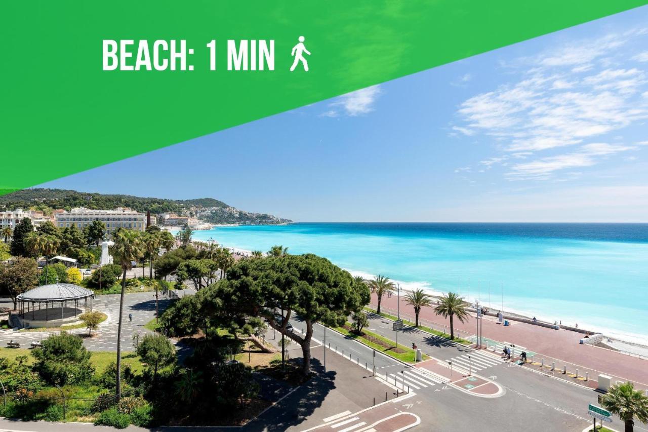 Beach - Kitchen - Wifi - Air Conditioning - Center - Tram Nice Eksteriør bilde